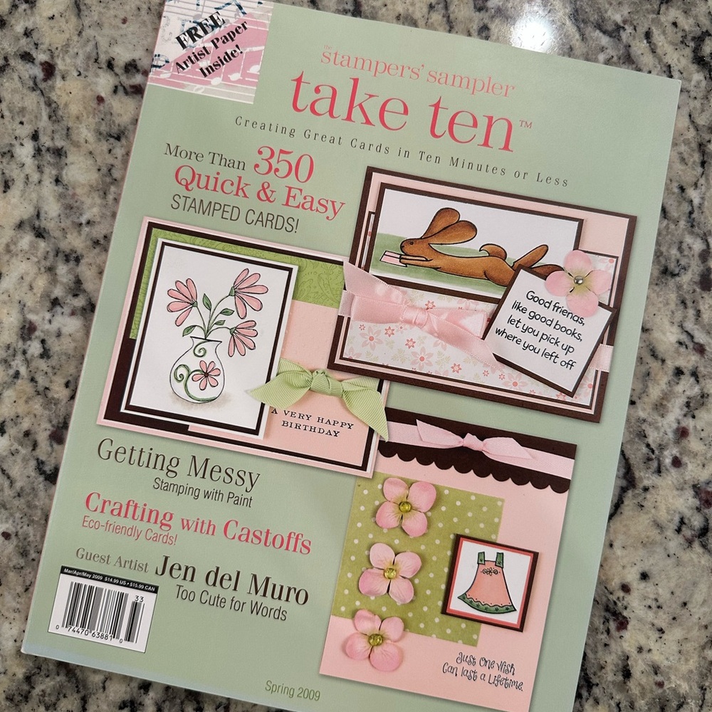 The Stampers Sampler Take Ten Creating Great Cards 2009 By Stampington & Company